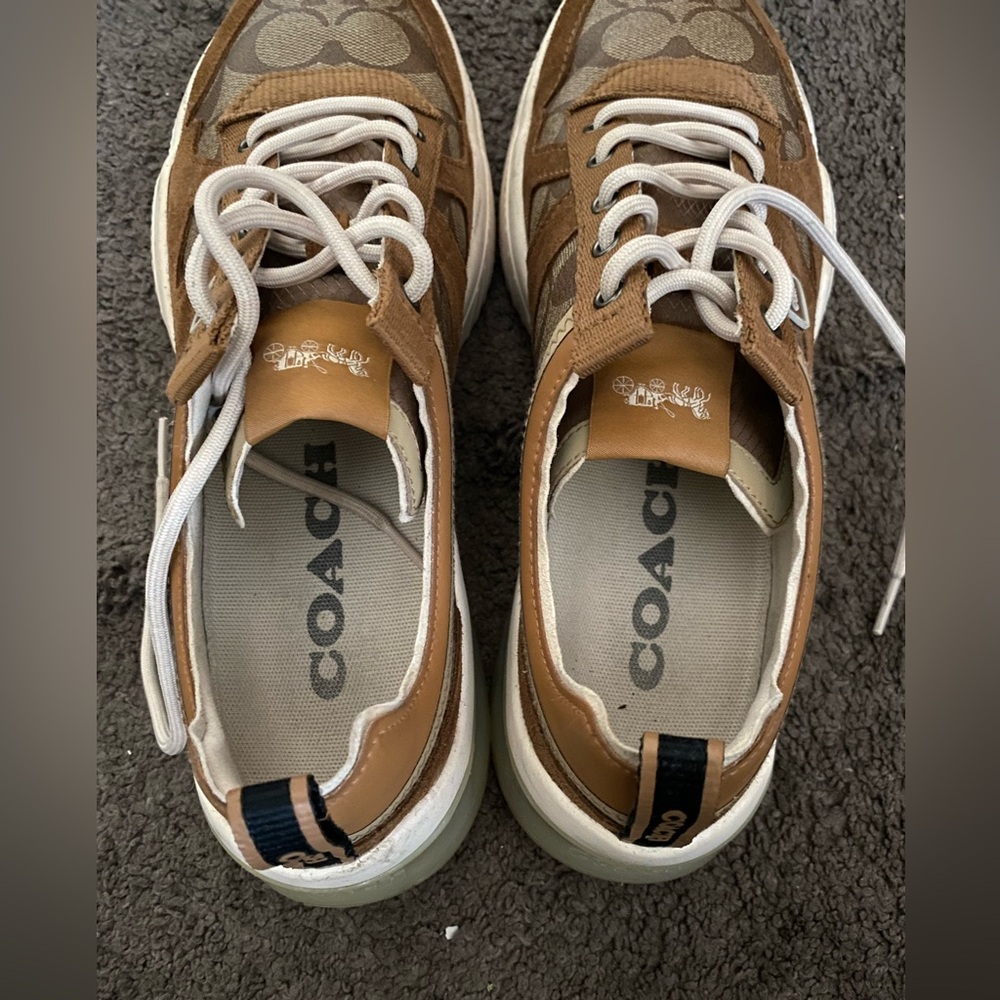 Tan coach shoes
